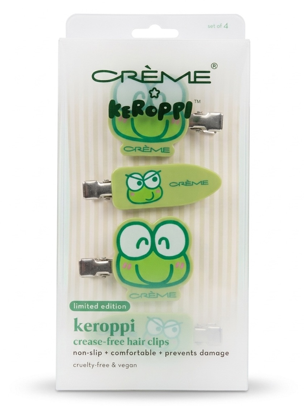 The Crème Shop x Keroppi Hair Clip Set